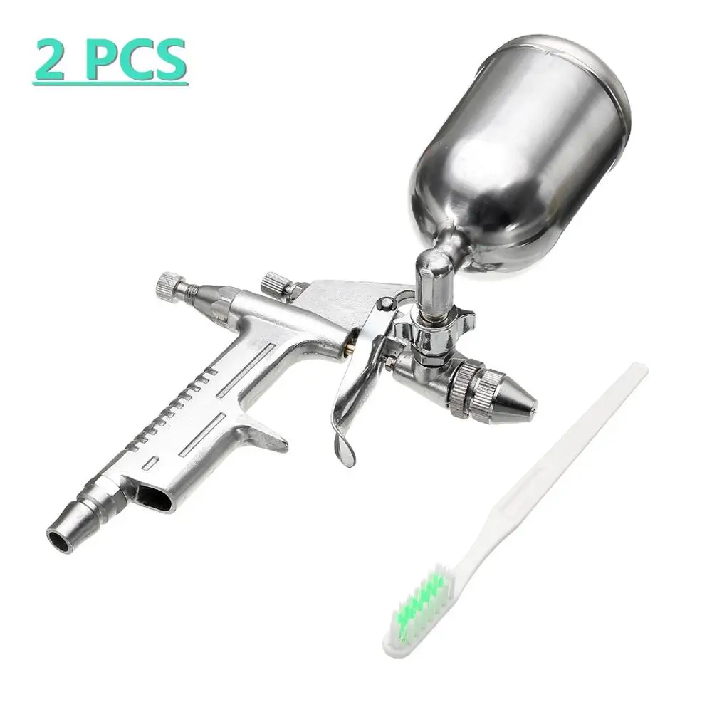 

0.5mm Nozzle Mini Air Paint Spray Gun Sprayer Alloy Air Brush Kit Pro Gravity Feed Compressor Tool