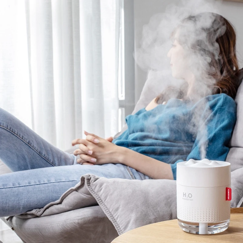 

500ML Air Humidifier Aroma Essential Oil Diffuser for Home Car USB Fogger Mist Maker with LED Night Lamp