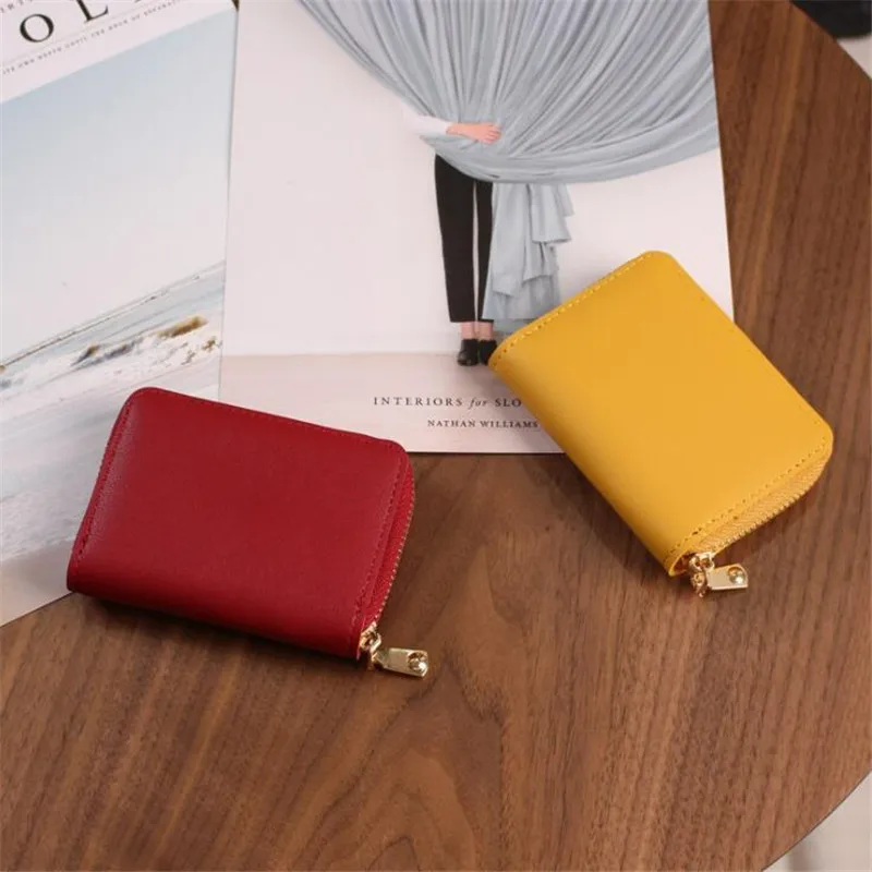 

Женский/мужской держатель для визиток, кошелек, чехол, красный/черный/серый/желтый/синий/фиолетовый держатель для кредитных карт, чехол, 26 с...