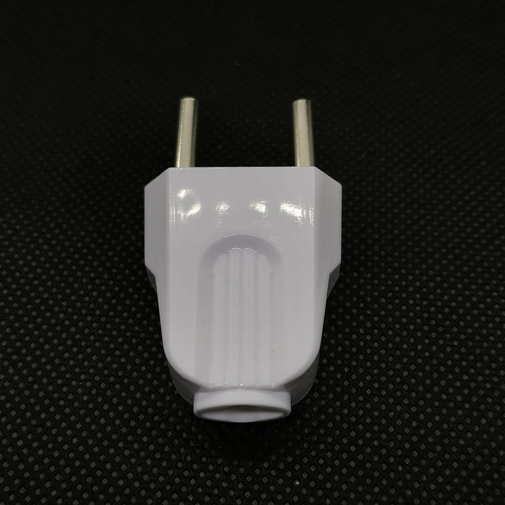 Белый AC 250V 10A EN EU круглый 2 контактный разъем для шнура питания электрическая