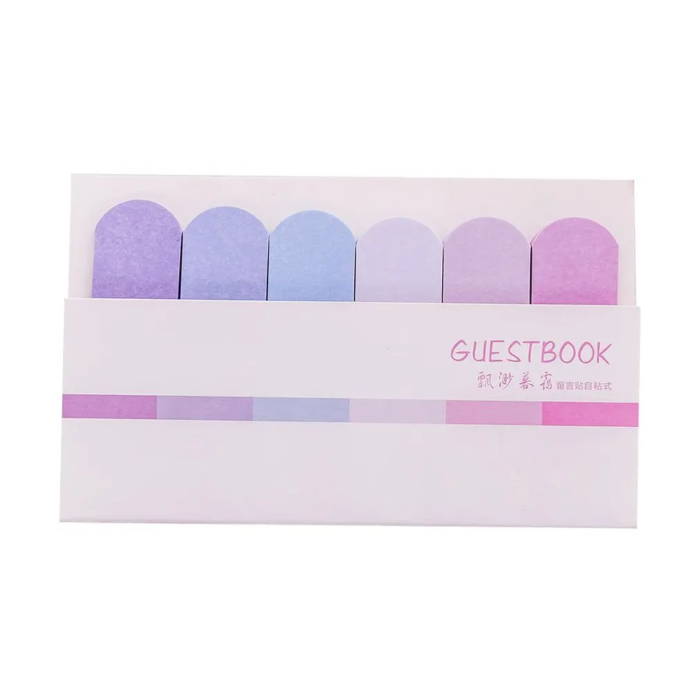 Портативный размер блокнот закладки уникальные красочные Липкие заметки индекс