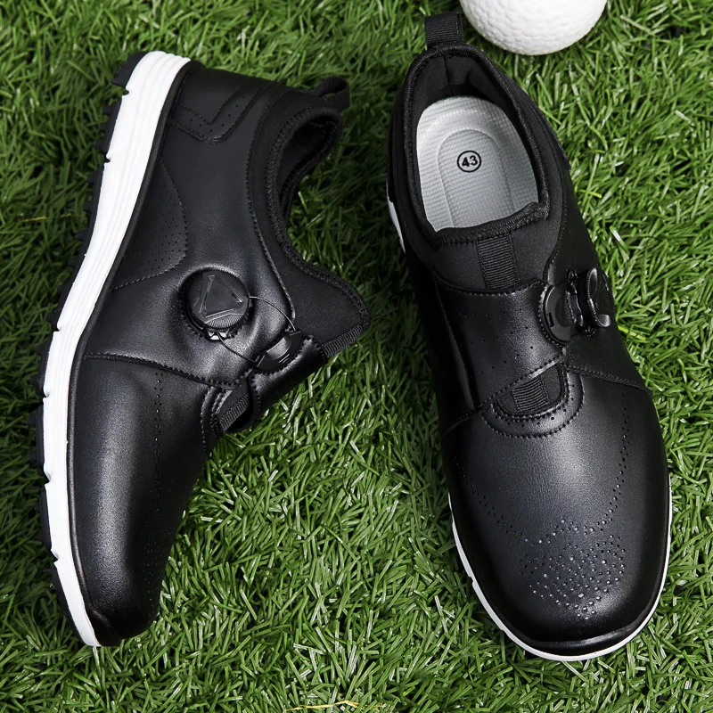 

2020 Autumn Spring Breathable Golf Trainers Sneakers Men Black White Quality Golfing Shoes Size 40-45 Luxury Golf Footwear