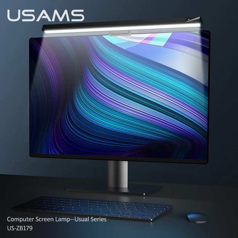 USAMS High CRI приглушаемая защита глаз светодиодный экран USB лампы с кабелем для