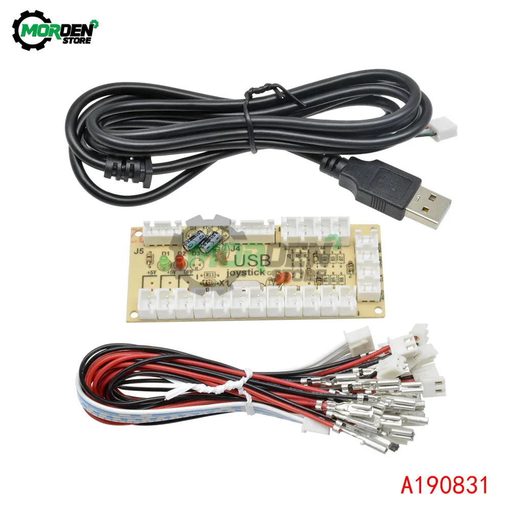 Нулевой задержки аркадный USB кодер ПК к джойстику Rocker печатная плата DIY комплект