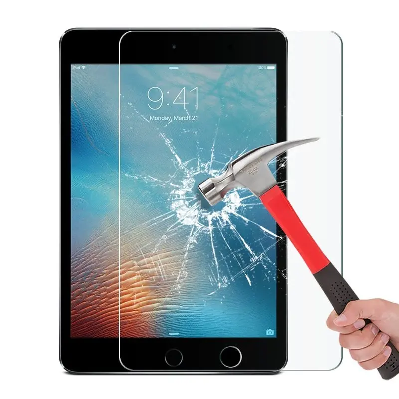 

Tempered Glass For Apple iPad Mini 1 2 3 4 Screen Protector For iPad Air 2 Mini 7.9 Pro 9.7 10.5 2017 New Protective Galss Film