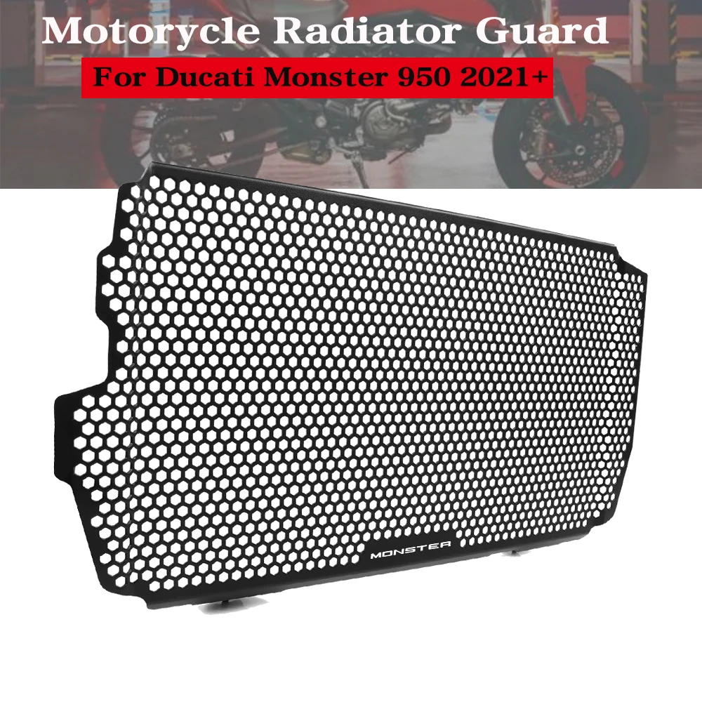 

For Ducati Monster 950 Monster950 2021 2022 Motorcycle Radiator Grill Guard Cover Fuel Tank Protection Radiator Shield Protector