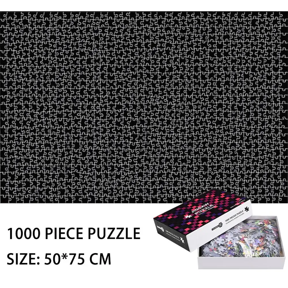 1000 шт. черная мозаика пазл чистый черный креативный креативная головоломка