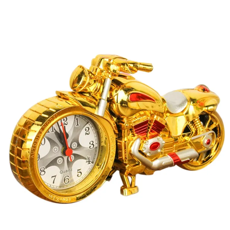 Creative Motorcycle Motorbike Pattern Alarm Clock Desk Home Birthday Gift Cool (Wheel Type was Randomly) | Дом и сад