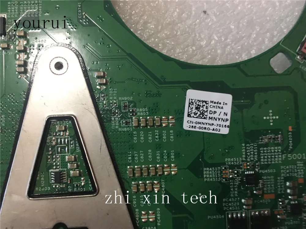 Yourui Laptopmotherboard для Dell Vostro v3350 3350 материнская плата CN-0MNYNP 0MNYNP 48.4ID03.011 DDR3 тестирование