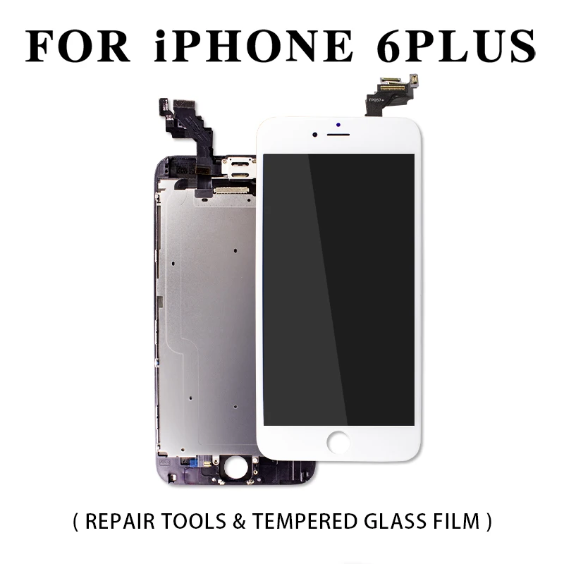 Полная сборка ЖК-дисплей для iPhone 6 6s замена экрана 3D сенсорный дигитайзер сборка+ кнопка домой+ фронтальная камера полный ЖК s
