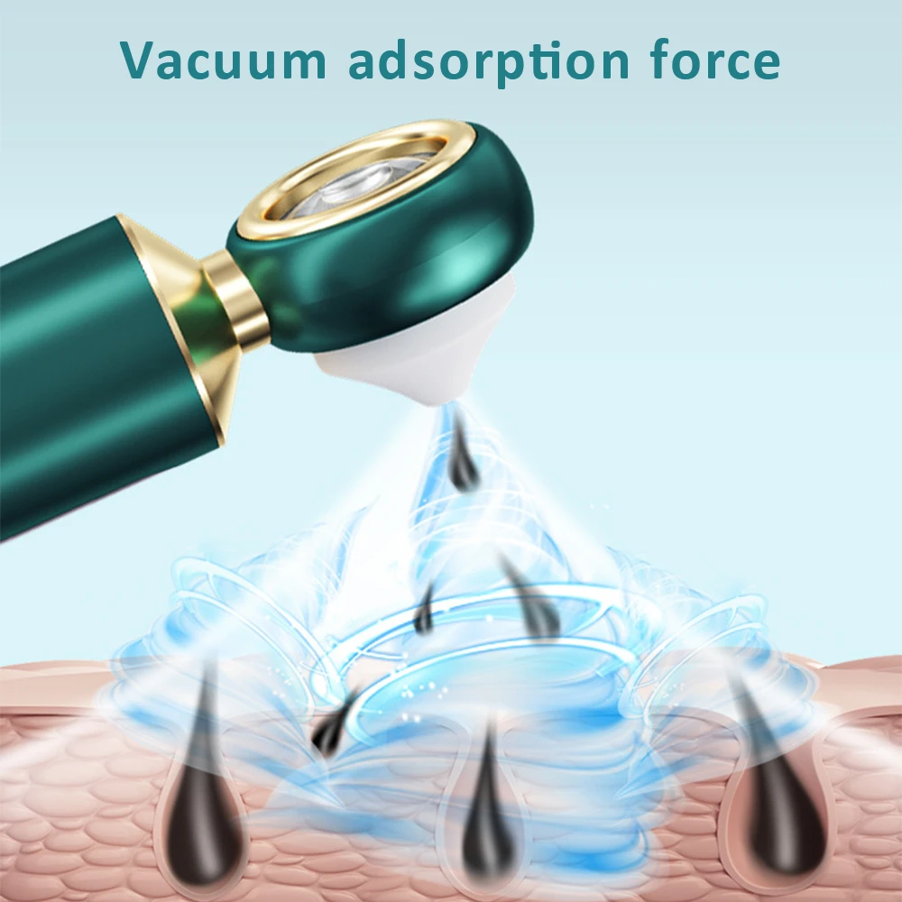 

Visual Blackhead Vacuum Remover with Magnifier LED Light Face Pore Cleaner Acne Black Electric Blackhead Removal Nose Cleaner