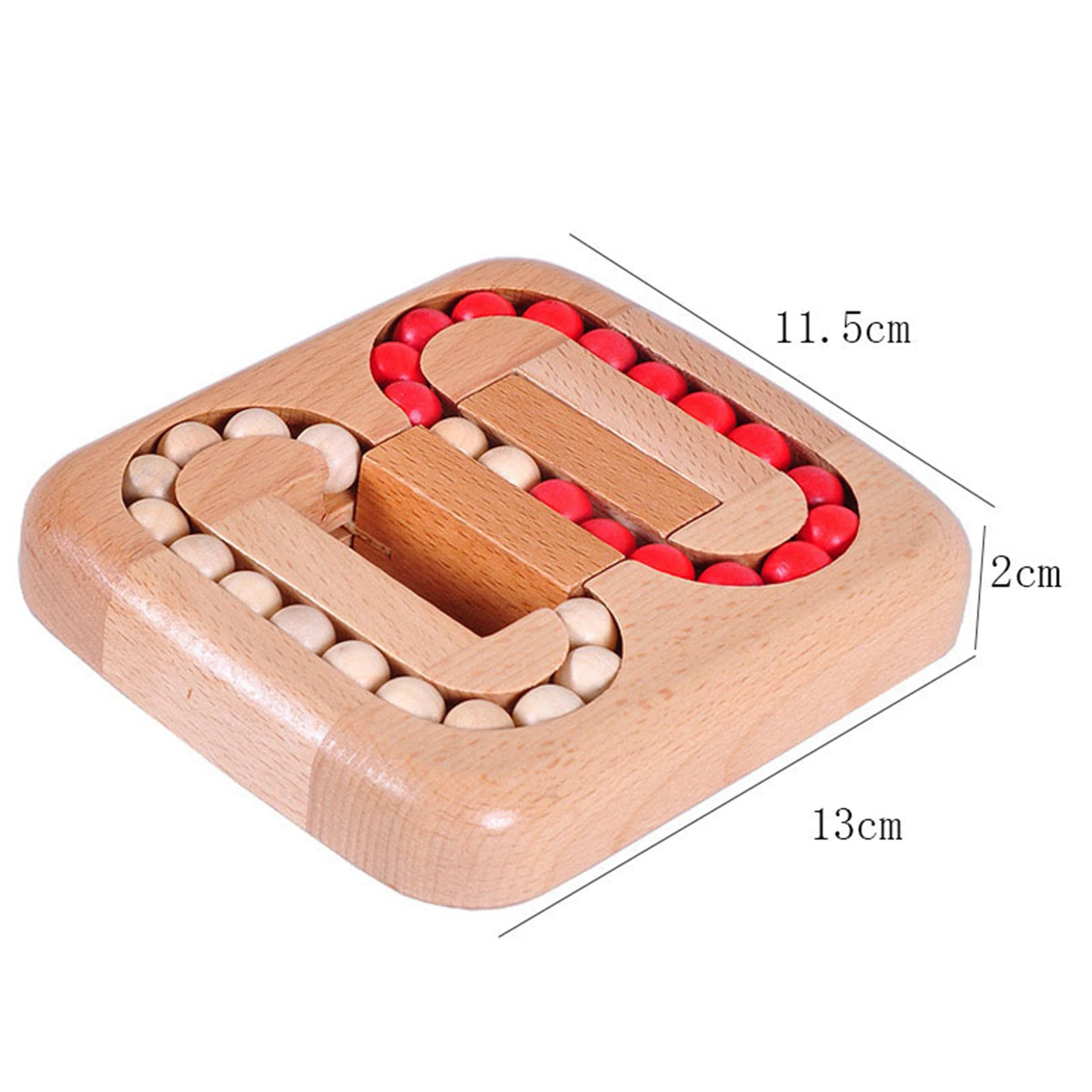 

Wooden Maze Flat Ball Game Toy Cube Unlock Puzzling Toy Stress Release Game Toy For Children Above 6 Years Old