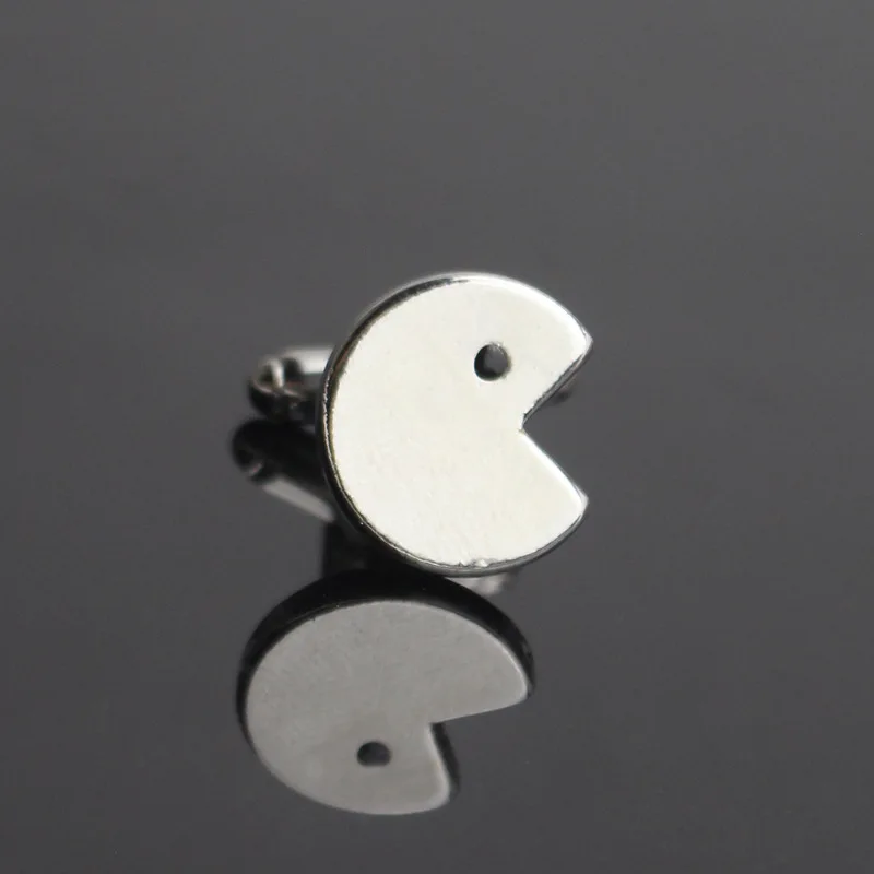 

Hot Selling Fashion Cufflinks Anime Cartoon Pac-Man Shape Sleeve Button Creative Personality Small Jewelry Dress Up Accessories