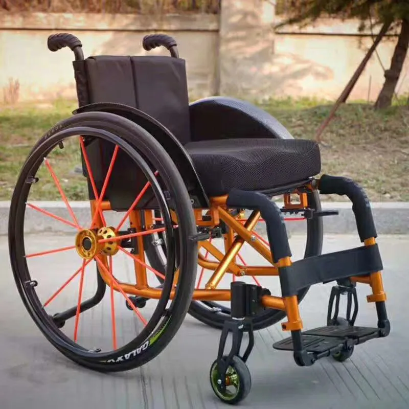 ORANGE Горячая Складная ручная/Спортивная инвалидная коляска подходит для людей с ограниченными возможностями - Цвет: ORANGE