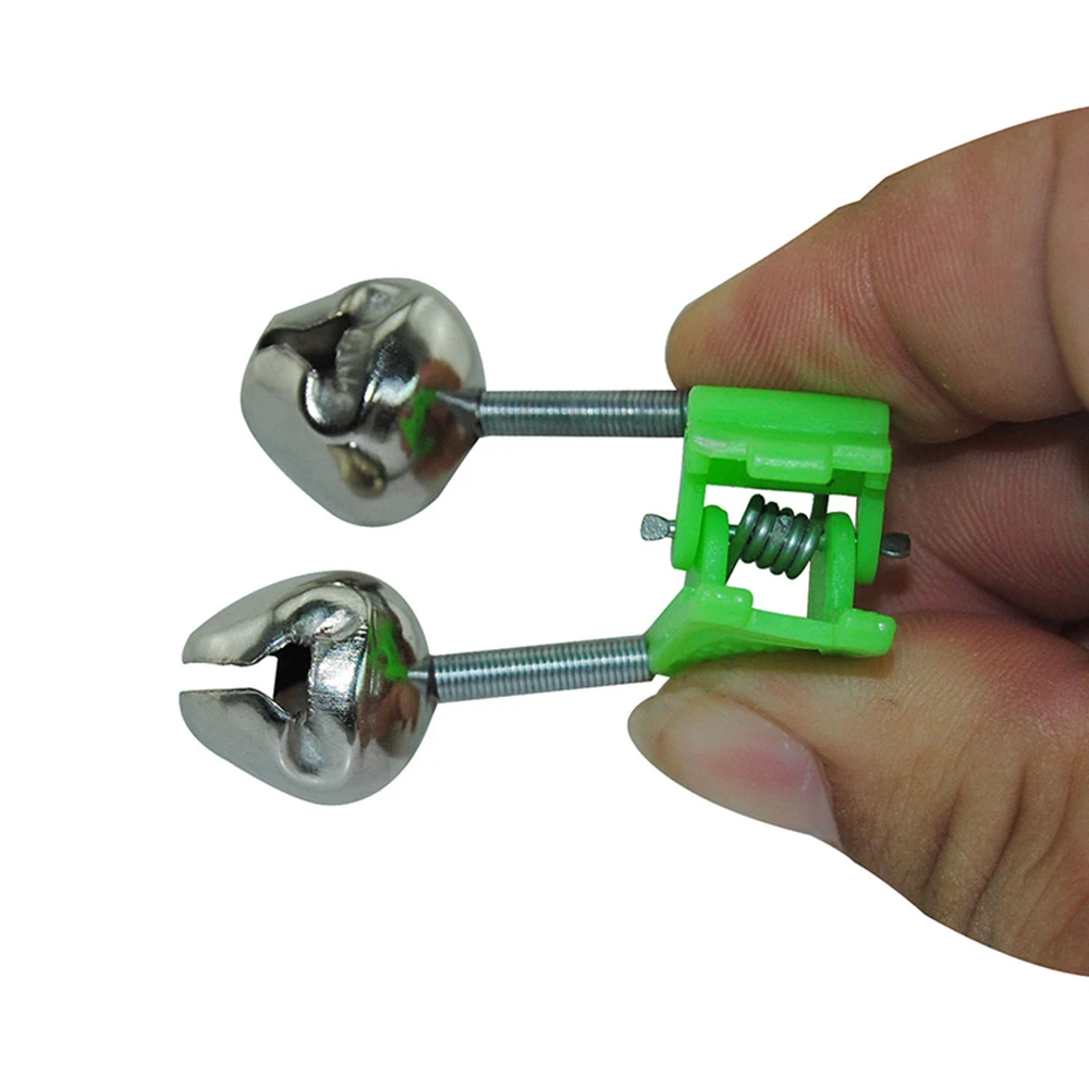 10Pcs Fishing Bite Alarms Fishing Rod Stalk Bells Clamp Tip ABS Fishing Accessory Stylish Durable Fishing Rod Bells