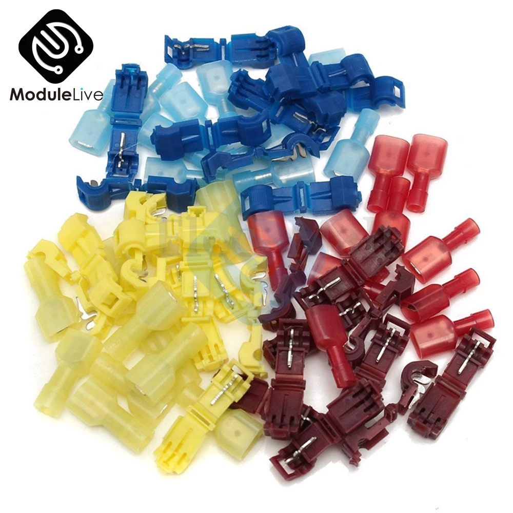 1 Набор 60 шт. автомобильный аудио Быстрый сращивания обжимной терминал и Мужской