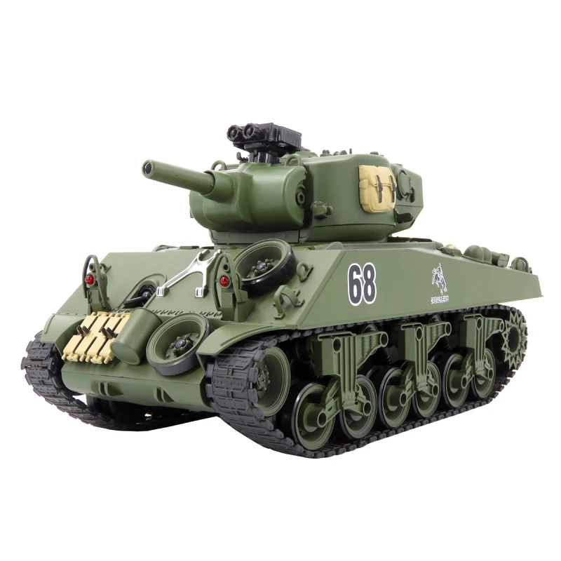 1/20 2 4G RC Танк США Sherman M4A3 15 каналов Тактический основной автомобиль военный боевой
