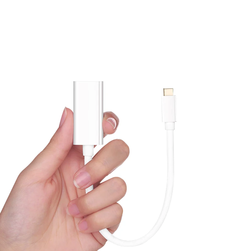 Кабель-адаптер Mini DP-HDMI мини-порт дисплея конвертер DP в HDMI белый для Apple Mac Macbook Pro Air