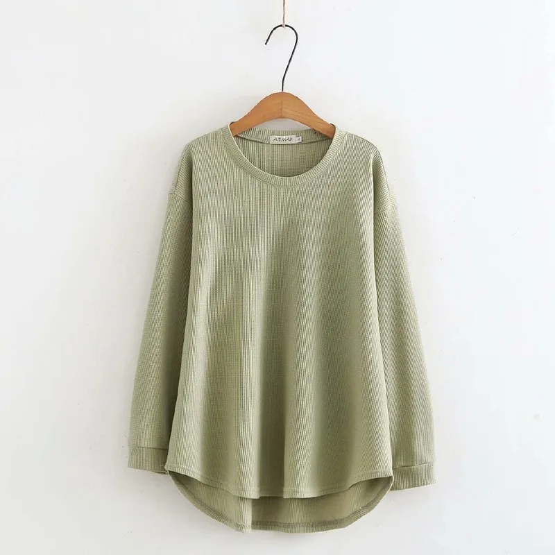 Женская свободная футболка с длинным рукавом | одежда