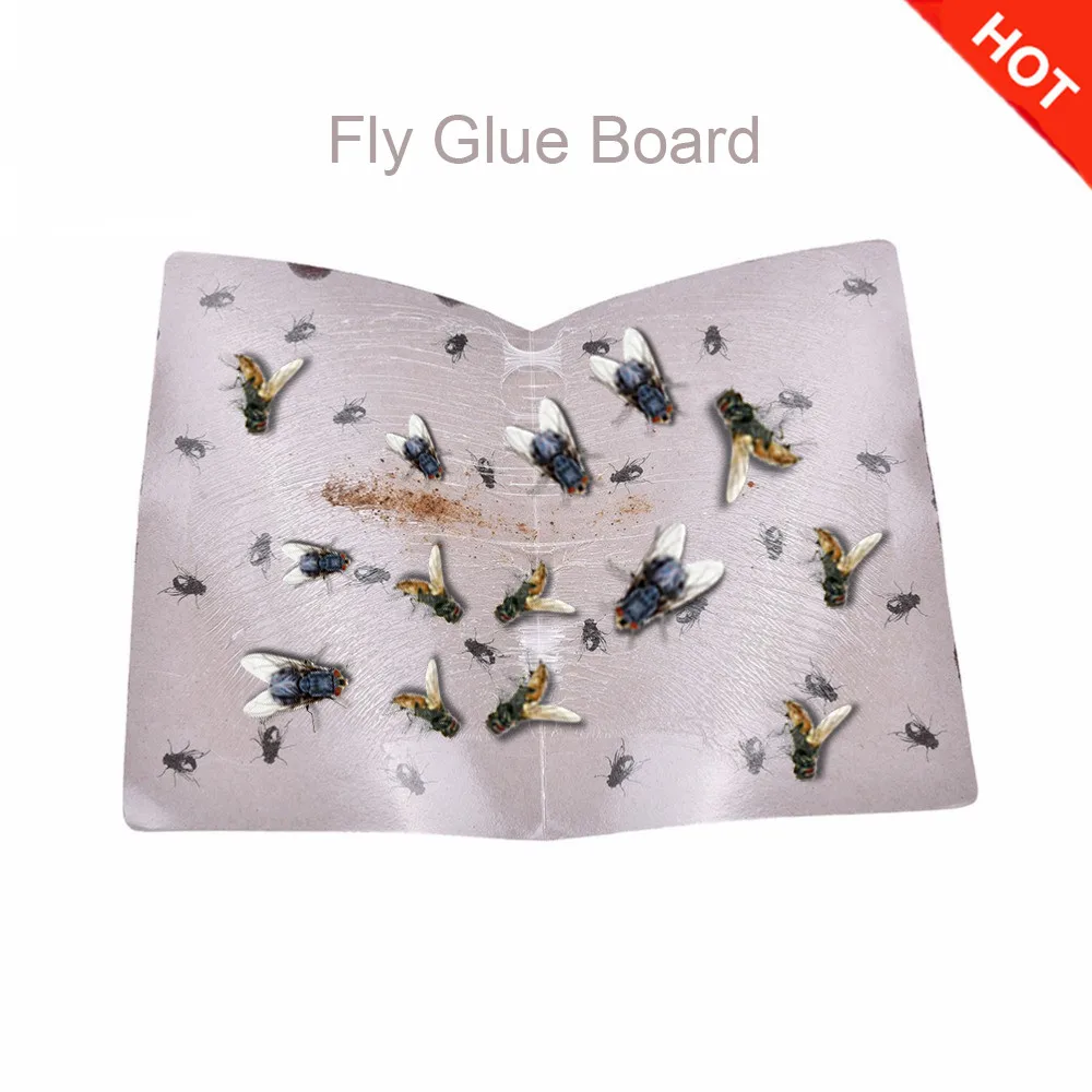 Summer ticky Glue Paper Fly Flies Trap Catcher Bugs Insects Board Bug Mosquito Killer Garden Sticky | Дом и сад