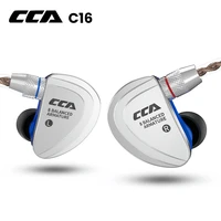cca c16 8ba hifi in ear monitor earphone with detachable cable