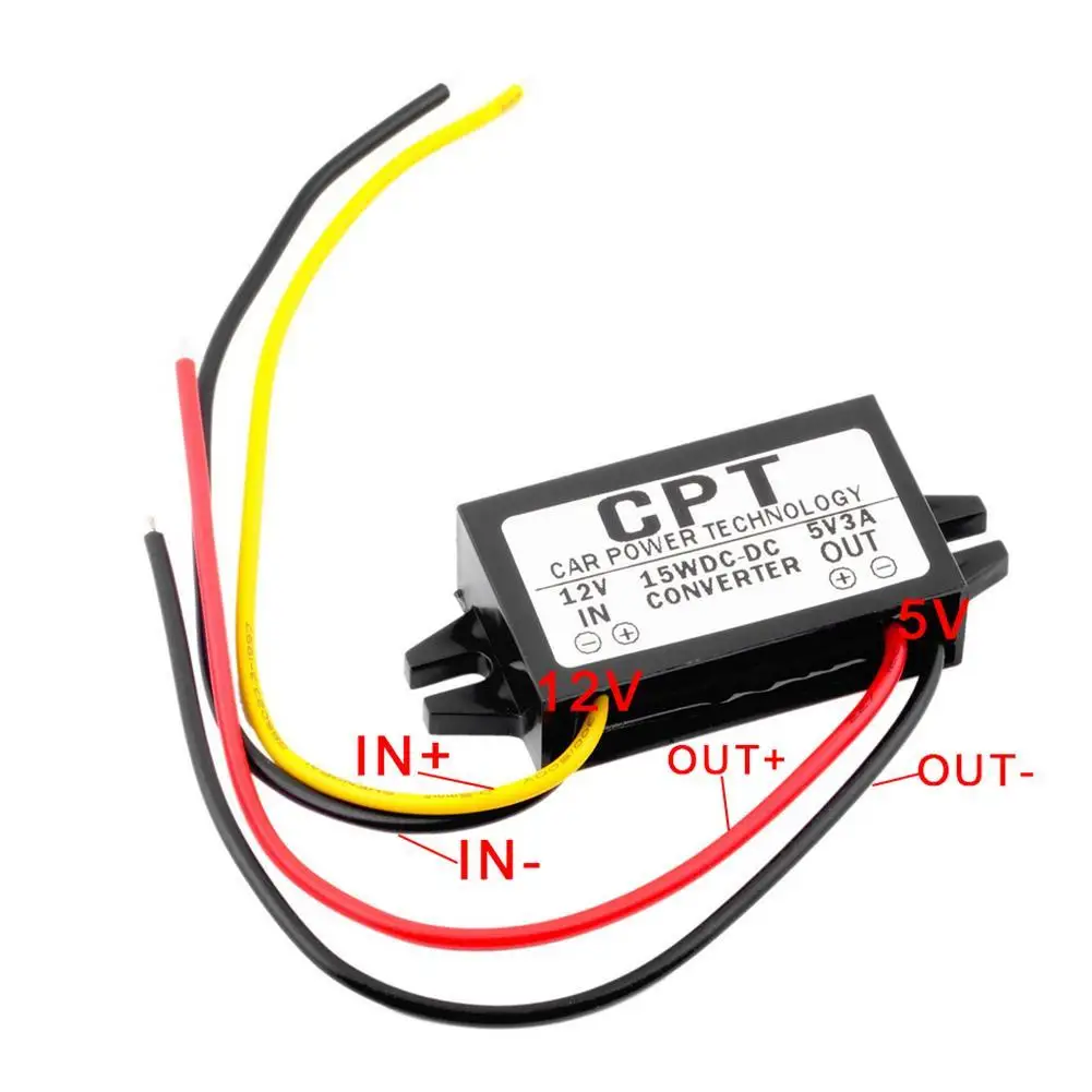 DC-DC Converter Regulator 12Vto 5V 3A 15W Car Led Display Power Supply Module | Инструменты