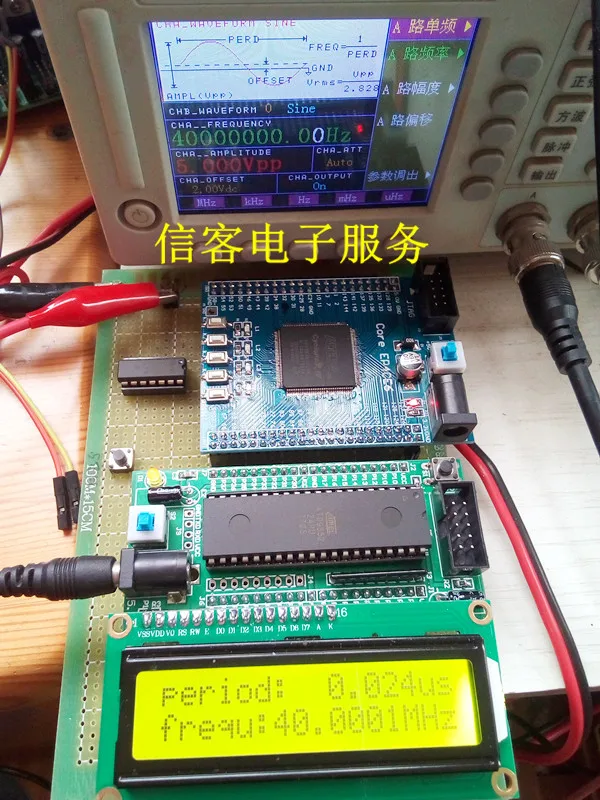 На основе одночипового сигнала FPGA рабочий цикл измерения равной частоты