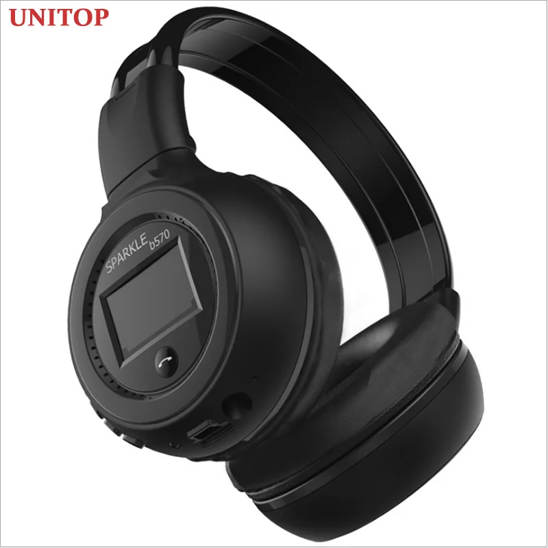 UNITOP Фанатик B570 Беспроводной Bluetooth наушники стерео светодиодный экран