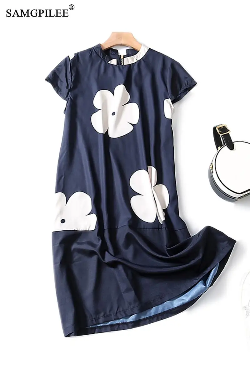 Женское летнее платье повседневное ТРАПЕЦИЕВИДНОЕ короткое с принтом модель 2020