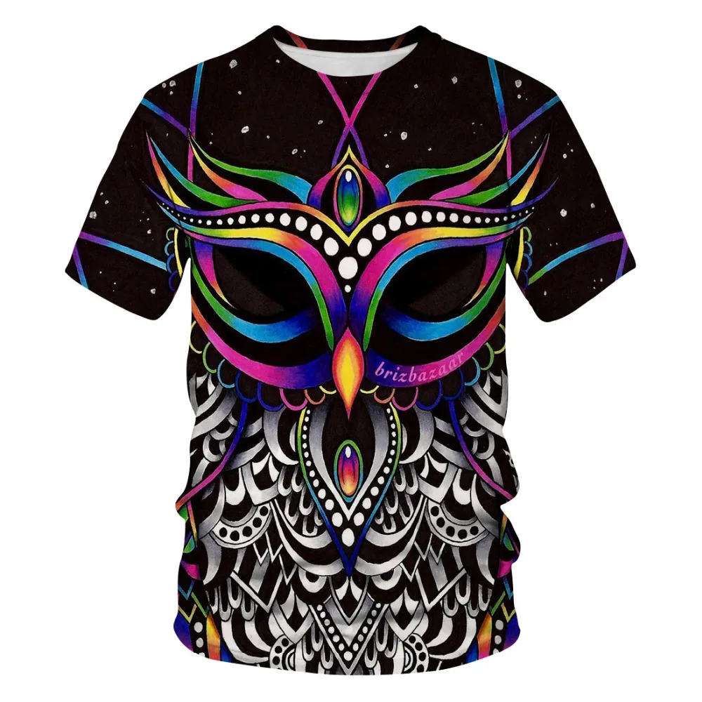 2020New fashion rainbow flower футболка с коротким рукавом мужская мода повседневная 3DT XXS