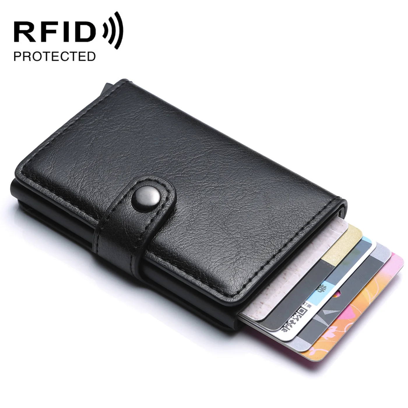 2019 Rfid держатель для карт мужские кошельки RFID сумка денег Мужской винтажный