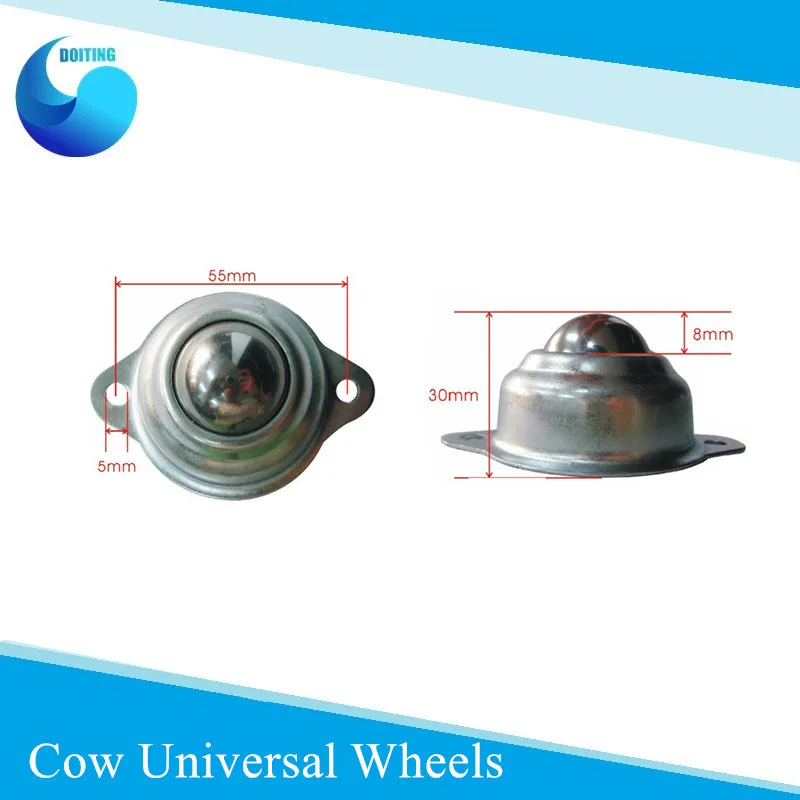 30 мм универсальные колеса для робота коровы трехколесный робот все стальные