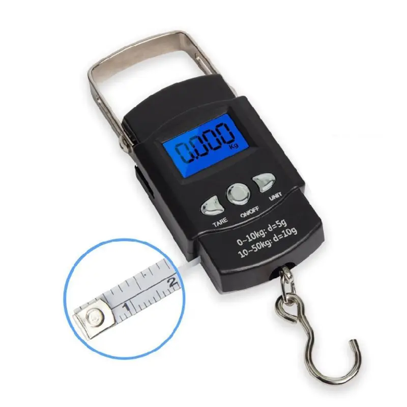 Электронные весы 50 кг карманные цифровые дорожные для рыбалки шоппинга|Весы| |