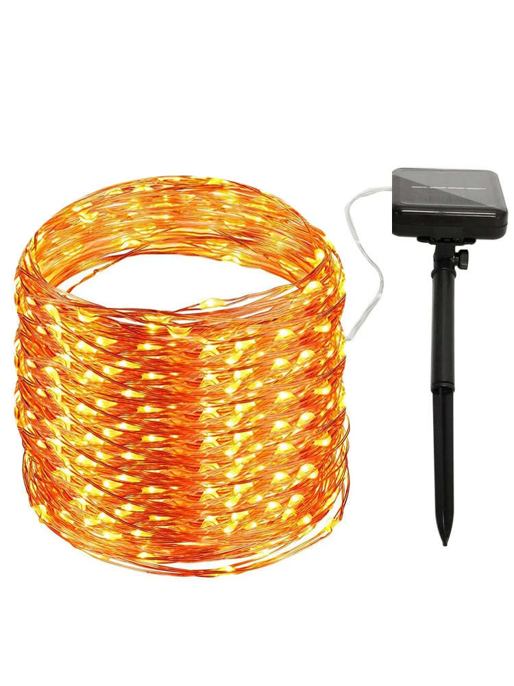 

LED Solar Lamp outdoor fancy lighting100/300 LEDs Fairy Holiday Christmas Party garland Solar Garden decoration Street garland