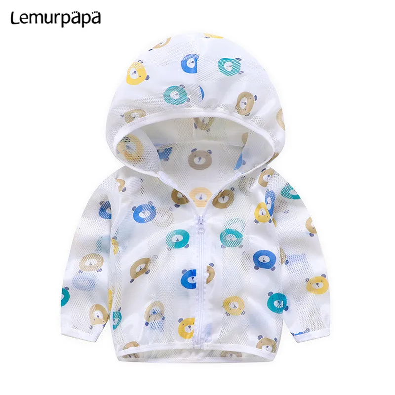 Детское летнее пальто с капюшоном для мальчиков и девочек антимоскитное пляжное