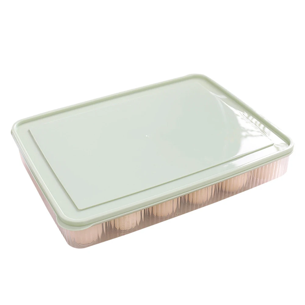 

Holder Egg storage box Box Fridge Eggs Plastic Organizer With Lid Container