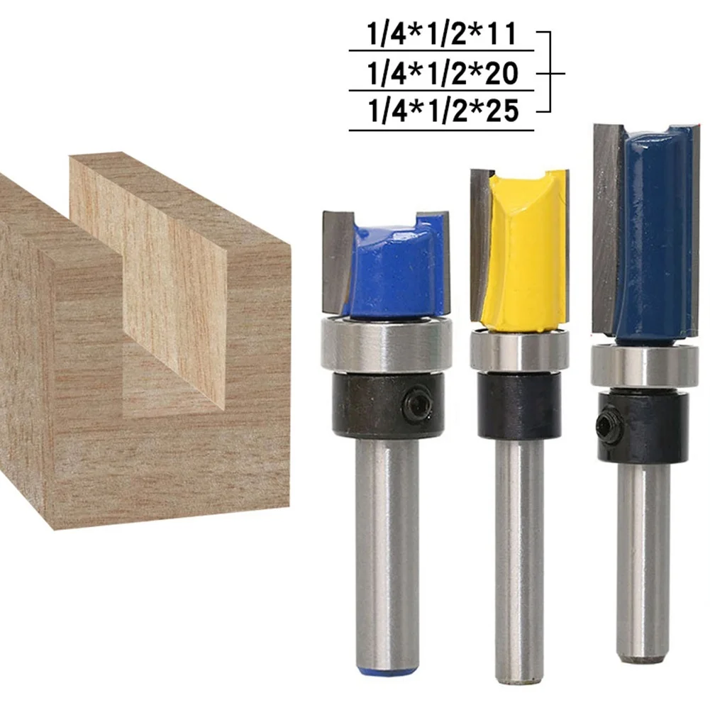 

Hardwood Milling cutter Engraving Woodworking 1/4\\\"(6.35mm) Shank Top Bearing