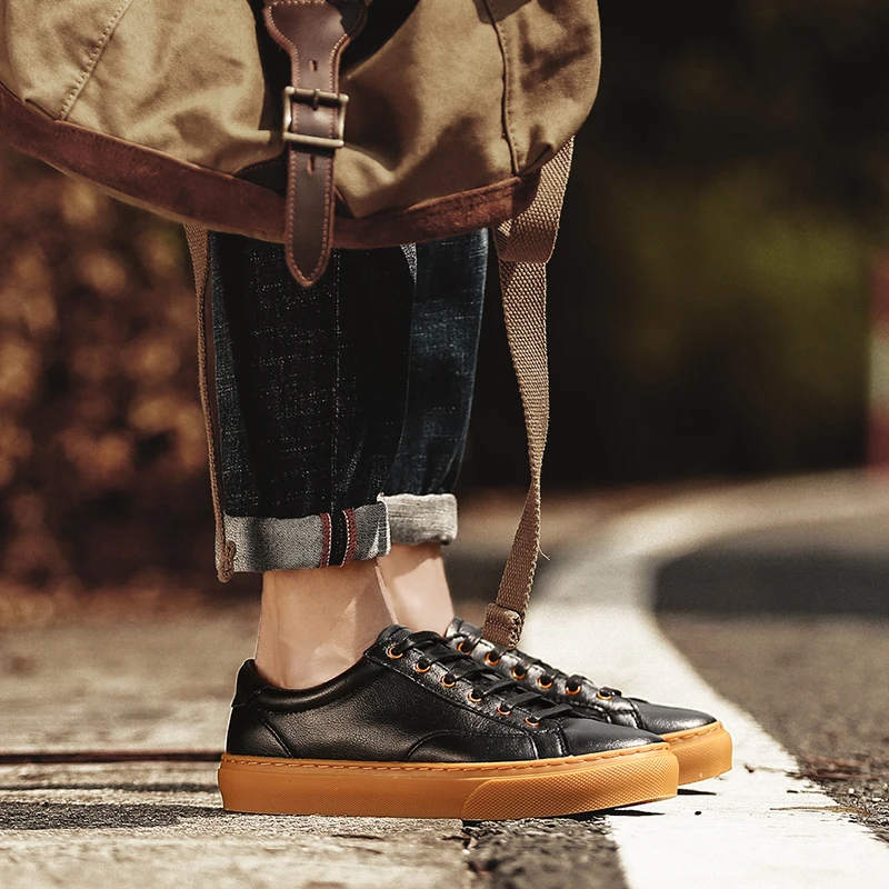 

Casual Male Shoe Leather Casual Shoes Men For Mens Men's Sneakers Zapatillas Hombre Informales Man Fashion Leisure