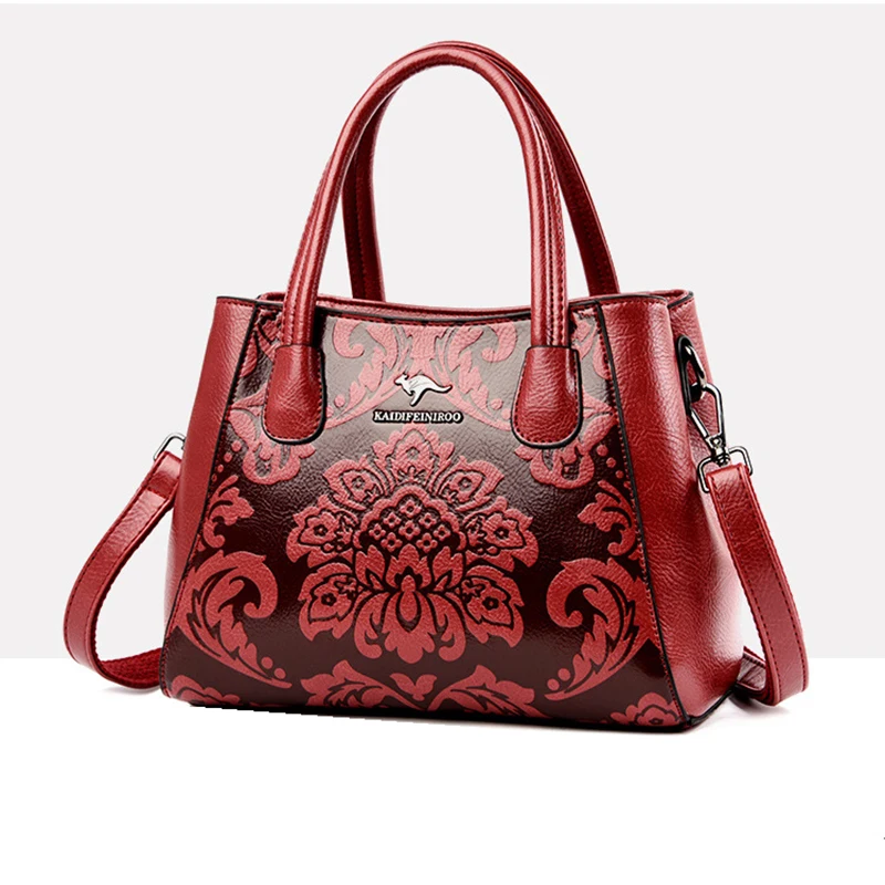 Женские сумки с рельефными цветами винтажные модные женские в китайском стиле