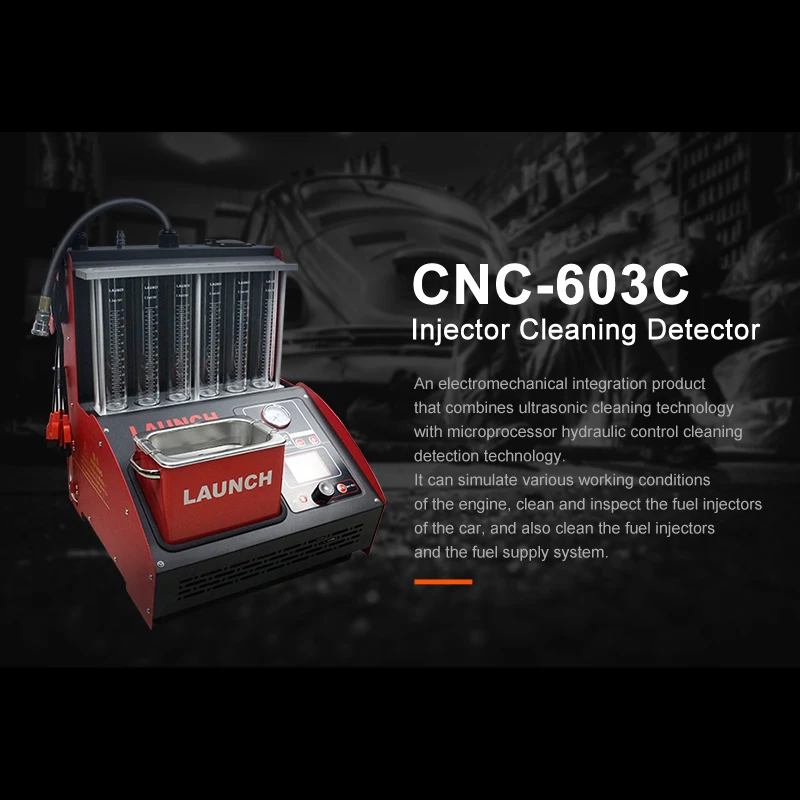 Тесты оборудование стенда CNC 603C 220V 300W очиститель инжектора & er лучше чем 602A