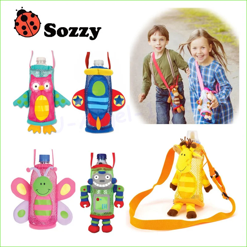 

Sozzy Children water bottle handle bags Cartoon Feeder Lagging Baby Bottle Huggers Infant feeding bottle bag case