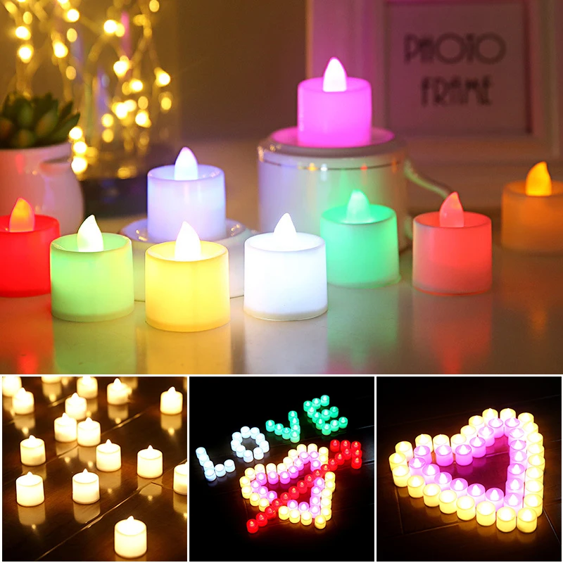 

Flameless Smokeless Long Lasting Safe Candle Light Battery Candle Light Night Lights Birthday Decoration TWEL889