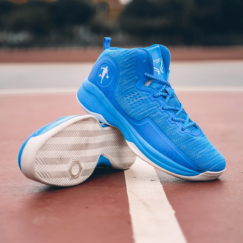 Баскетбольные кроссовки для мальчиков jordan высокие сетчатые дышащие детские