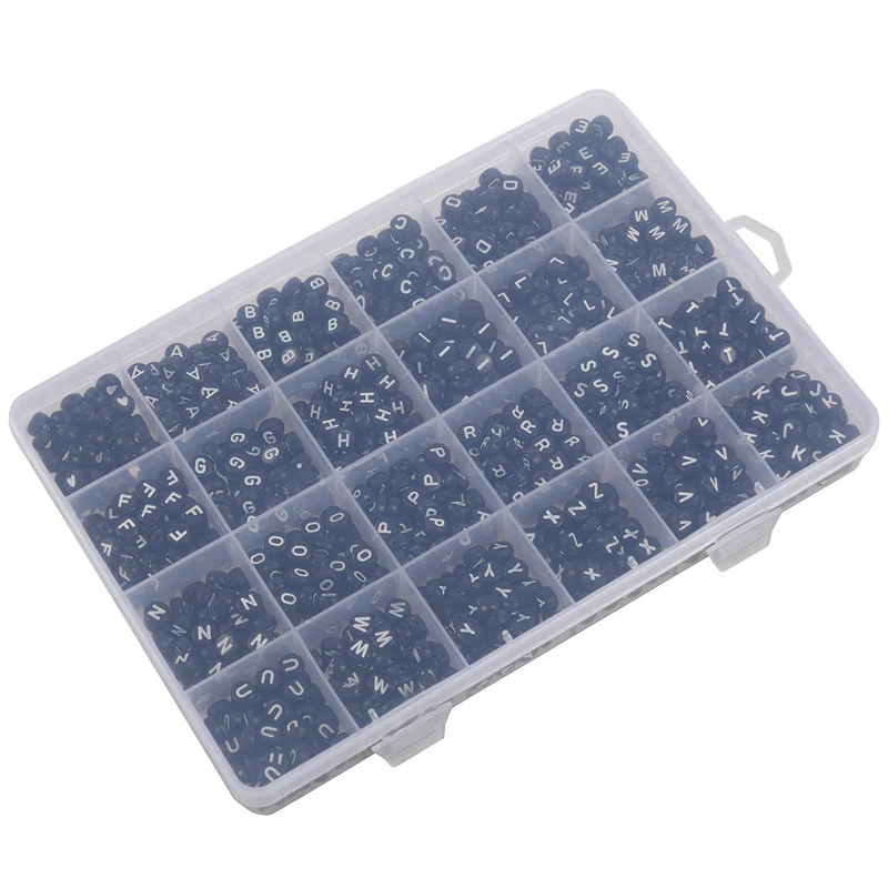 

1 Set Round Acrylic Letter Beads Set & 360Pcs Button Key Chain Key Ring Set