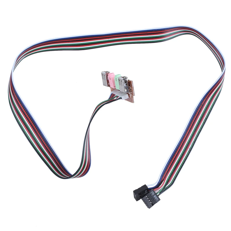 PC Computer USB Port Audio Headset Microphone Cable Support Front Panel | Компьютеры и офис