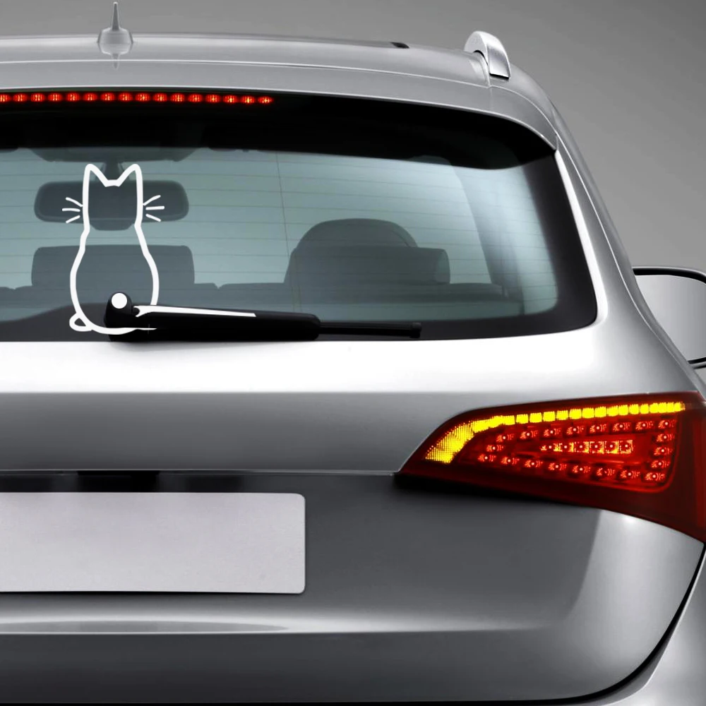 Арт-дизайн забавный автомобильный стикер Кот для Peugeot 206 307 406 407 207 208 308 508 2008 3008 4008