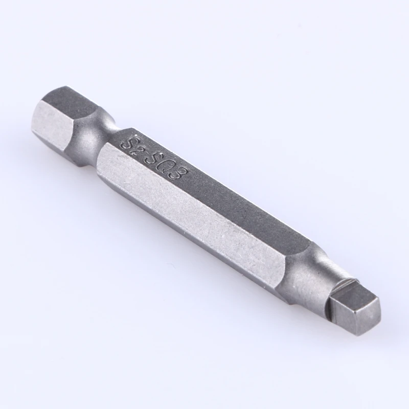 3Pcs 50Mm 1/4 Inch Hex Square Bits Head Screwdriver S2 Alloy Steel Magnetic Set Hand Tools | Инструменты