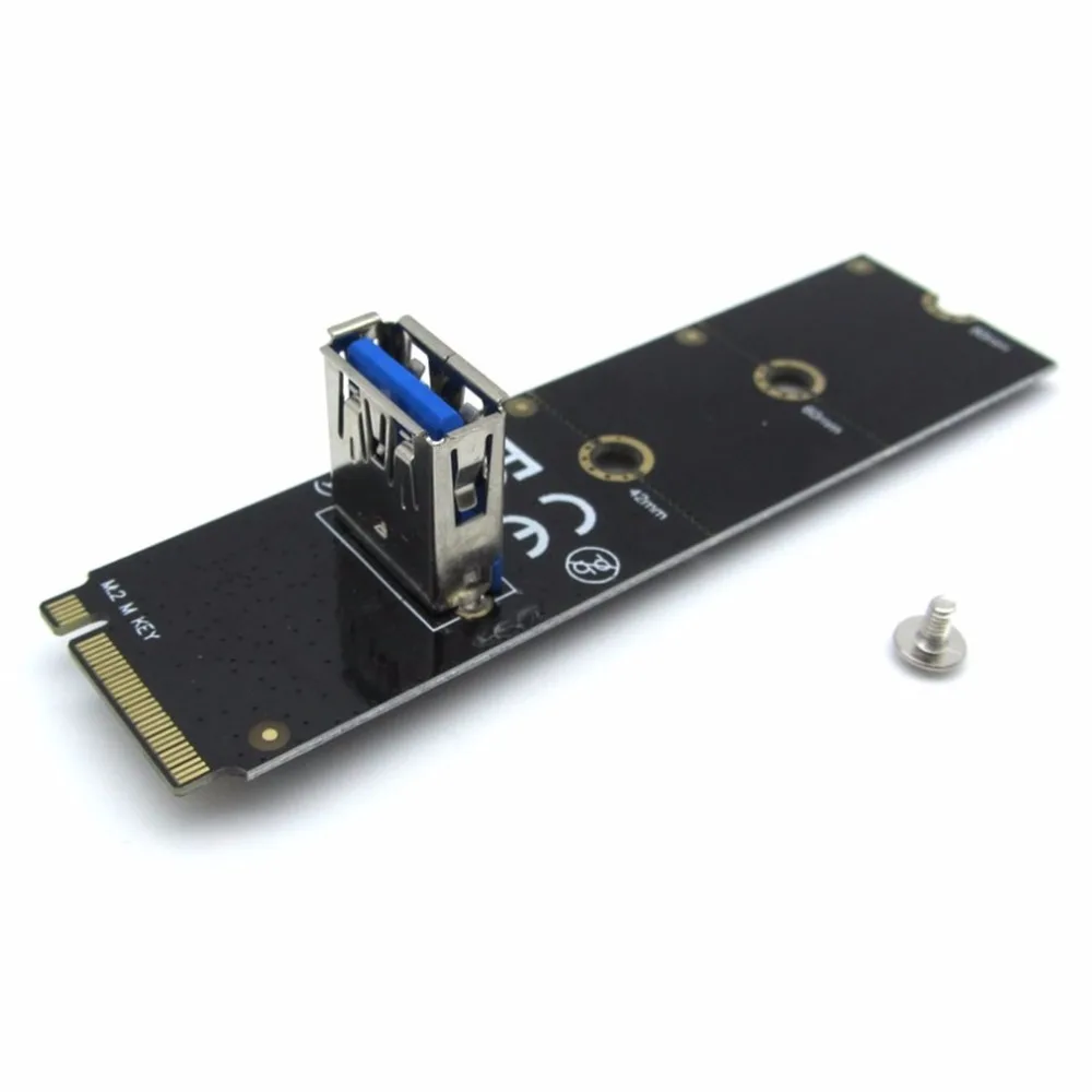 Профессиональный NGFF M.2 к PCI-E L USB3.0 адаптер конвертер расширения Riser Card для