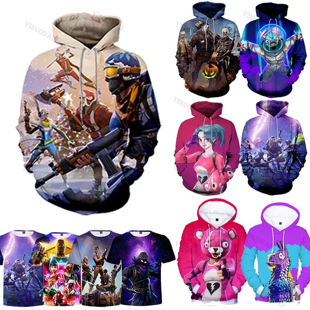 

Shooting Cute Bear Victory Game 100-160cm Children Hoodie Gunman 3D Hoodies Streetwear Hip Hop Warm Hoody Sweatshirt Harajuku