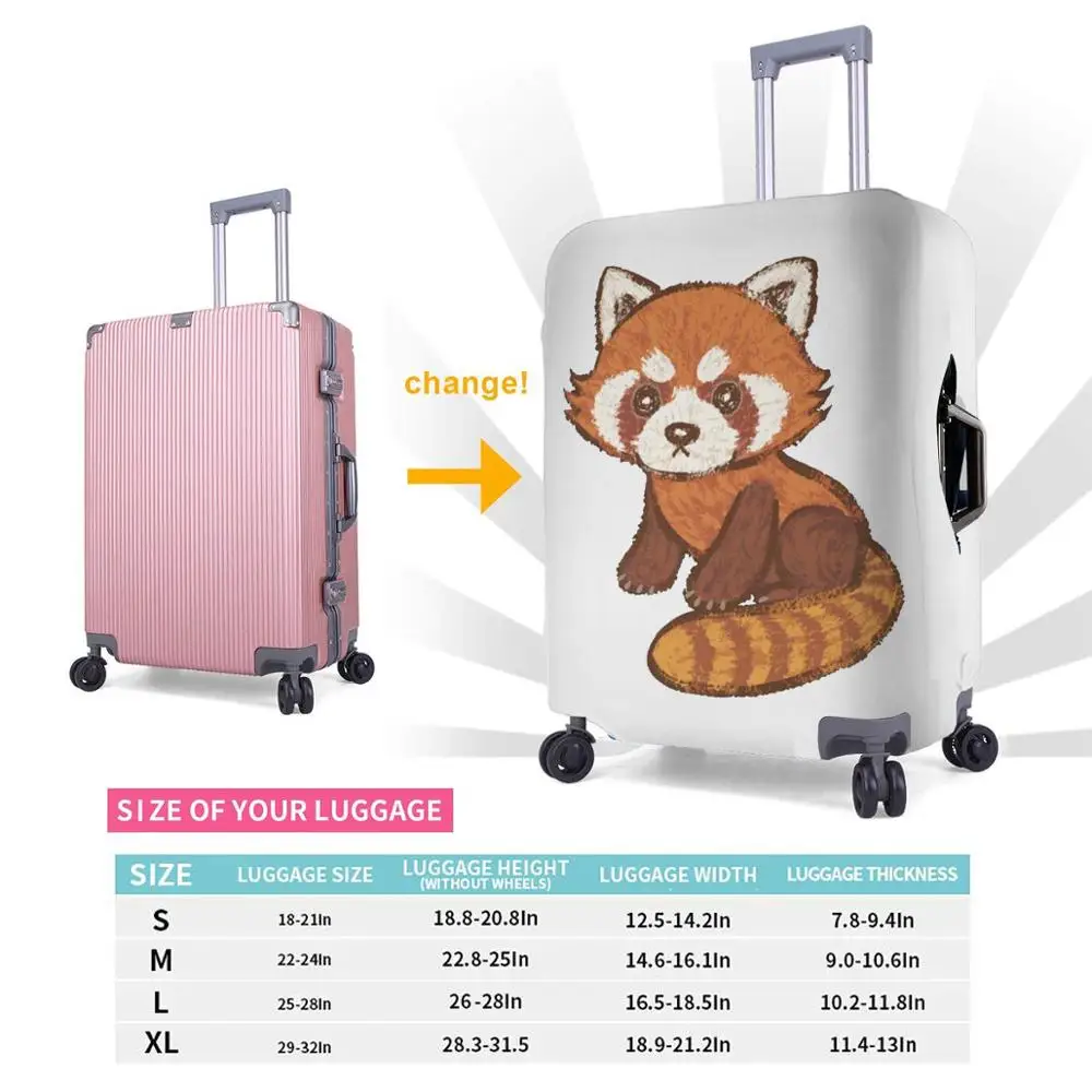 Красная панда ракета Baccoon аксессуары для путешествий Защитная крышка багажа